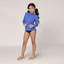 Carregar imagem no visualizador da galeria, Image 03: Uv Line T-Shirt Longsleeve Uvpro Kids Bic Blue Upf50+
