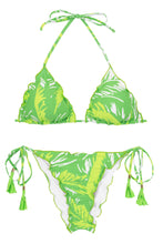 Carregar imagem no visualizador da galeria, Product Front: Rio De Sol Ensemble Set Green-Palms Frufru
