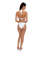 Carregar imagem no visualizador da galeria, Model Back: Luli Fama Bas Bottom Halter Full White
