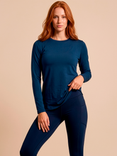 Carregar imagem no visualizador da galeria, Gallery: Uv Line T-Shirt Longsleeve Uvpro Fem Cobalt Upf50+
