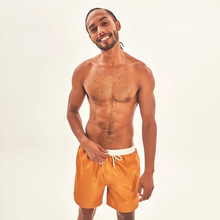 Carregar imagem no visualizador da galeria, Gallery: Uv Line Bermuda / Short Pour Homme Shorts Boxer Ocre Upf50+
