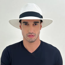 Carregar imagem no visualizador da galeria, Image 05: Uv Line Chapeau Panama Hat Shanghai Imp Uni White Black Upf50+
