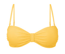 Carregar imagem no visualizador da galeria, Product Front: Rio De Sol Haut Top Malibu-Yellow Bandeau-Duo
