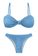 Carregar imagem no visualizador da galeria, Product Front: Rio De Sol Ensemble Set Shimmer-Baltic-Sea Bandeau-Joy Essential
