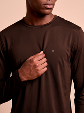Carregar imagem no visualizador da galeria, Image 05: Uv Line T-Shirt Longsleeve New Fit Textura Masc Brown Upf50+
