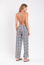 Carregar imagem no visualizador da galeria, Model Back: Rio De Sol Pantalon De Plage Ikat Wide Pants
