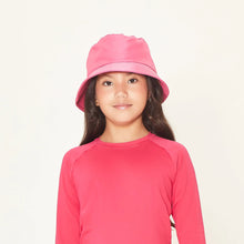 Carregar imagem no visualizador da galeria, Model Front: Uv Line Bob Basic Kids Pink Rosa Upf50+

