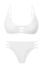 Carregar imagem no visualizador da galeria, Product Front: Rio De Sol Ensemble Set Bora-White Bra-Trio Madrid-Trio

