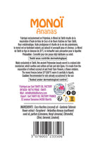 Carregar imagem no visualizador da galeria, Product Back: Tevi Monoi Oils Monoi Gourmand Ananas 120Ml
