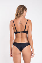 Carregar imagem no visualizador da galeria, Model Back: Rio De Sol Ensemble Set Touch-Black Bandeau-Crispy Nice
