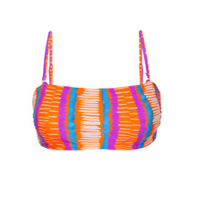 Carregar imagem no visualizador da galeria, Product Front: Rio De Sol Haut Top Stripes Bandeau-Reto
