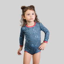 Carregar imagem no visualizador da galeria, Image 12: Uv Line Maillot De Bain Bébé Macaquinho Baby Listras Upf50+
