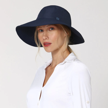 Carregar imagem no visualizador da galeria, Image 02: Uv Line Chapeau Souple/Capeline Hat Lyon Nac L Fem Navy Blue Upf50+
