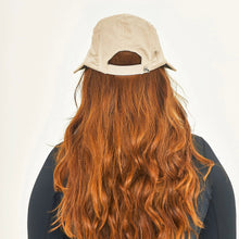 Carregar imagem no visualizador da galeria, Model Back: Uv Line Casquette Visor Capri Colors Nac Fem Sand Black Upf50+
