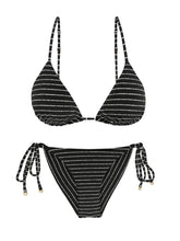 Carregar imagem no visualizador da galeria, Product Front: Rio De Sol Ensemble Set Linea-Black Lia Cheeky-Tie
