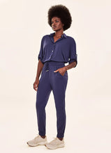 Carregar imagem no visualizador da galeria, Image 02: Uv Line Pantalon De Plage Pants Fem Basic Navy Blue Upf50+
