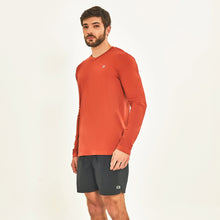 Carregar imagem no visualizador da galeria, Image 02: Uv Line T-Shirt Longsleeve Sport Fit Ferrugem Upf50+
