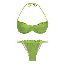 Carregar imagem no visualizador da galeria, Product Front: Rio De Sol Ensemble Set Shimmer-Botanica Balconet-Frufru Pipa-Frufru
