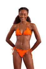 Carregar imagem no visualizador da galeria, Model Front: Rio De Sol Haut Top Dots-Orange Frufru
