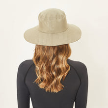 Carregar imagem no visualizador da galeria, Model Back: Uv Line Chapeau Souple/Capeline Hat Lyon Nac L Fem Kaki Upf50+
