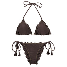 Carregar imagem no visualizador da galeria, Product Front: Rio De Sol Ensemble Set Shimmer-Coffee Frufru
