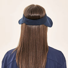 Carregar imagem no visualizador da galeria, Model Back: Uv Line Visière Visor Bali Fem Navy Light Blue Upf50+
