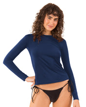 Carregar imagem no visualizador da galeria, Gallery: Rio De Sol Haut Navy Rash-Guard
