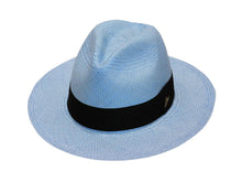 Carregar imagem no visualizador da galeria, Model Front: De Punta En Blanco Chapeau Panama Classic Sky
