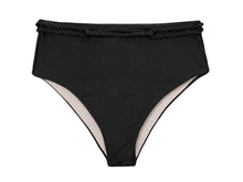 Carregar imagem no visualizador da galeria, Product Front: Rio De Sol Bas Bottom Shimmer-Black Hotpants
