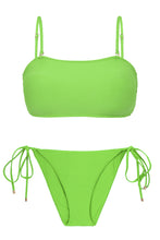 Carregar imagem no visualizador da galeria, Product Front: Rio De Sol Ensemble Set Lemon Bandeau-Reto Ibiza-Comfy
