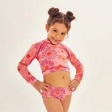 Carregar imagem no visualizador da galeria, Model Front: Uv Line Deux Pièces Fille Bikini Girl Solar Rose
