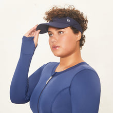 Carregar imagem no visualizador da galeria, Image 03: Uv Line Visière Visor Athletic Dry Fem Navy Blue Upf50+
