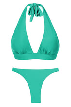 Carregar imagem no visualizador da galeria, Product Front: Rio De Sol Ensemble Set Opal Halter-Cos Leblon-Fio
