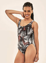 Carregar imagem no visualizador da galeria, Image 03: Uv Line Une Pièce Swimsuit Coqueiros Bege Upf50+
