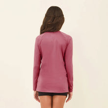 Carregar imagem no visualizador da galeria, Model Back: Uv Line T-Shirt Longsleeve Uvpro Kids Malva Upf50+
