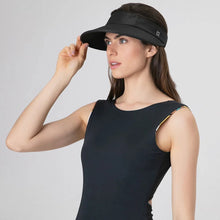 Carregar imagem no visualizador da galeria, Model Front: Uv Line Visière Visor Leblon Black Upf50+
