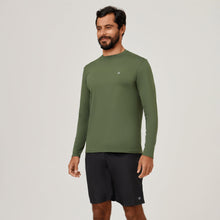 Carregar imagem no visualizador da galeria, Image 02: Uv Line T-Shirt Longsleeve Uvpro Green Militar Upf50+
