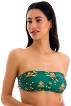Carregar imagem no visualizador da galeria, Gallery: Rio De Sol Haut Top Roar-Green Bandeau-Reto

