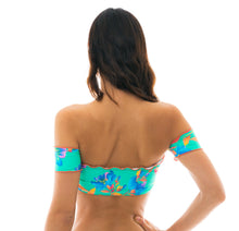 Carregar imagem no visualizador da galeria, Image 06: Rio De Sol Haut Top Acqua Flora Off Shoulder
