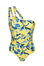 Carregar imagem no visualizador da galeria, Product Front: Rio De Sol Une Pièce Lemon Flower One Shoulder
