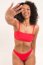 Carregar imagem no visualizador da galeria, Image 10: Rio De Sol Haut Top Rouge Bandeau-Reto
