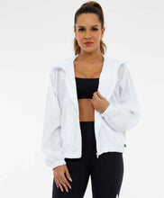 Carregar imagem no visualizador da galeria, Image 02: Alto Giro Fitness Haut Jaqueta Tecnospan Recortes Branco
