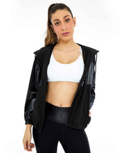 Carregar imagem no visualizador da galeria, Image 06: Alto Giro Fitness Haut Jaqueta Tecnospan Recortes Preto
