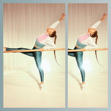 Carregar imagem no visualizador da galeria, Image 05: Alto Giro Fitness Bas Legging Atlanta Fitas Refletivas Verde Strong
