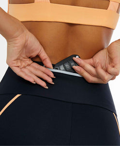 Model Back: Alto Giro Fitness Bas Legging Hyper Galoes E Bolso Preto