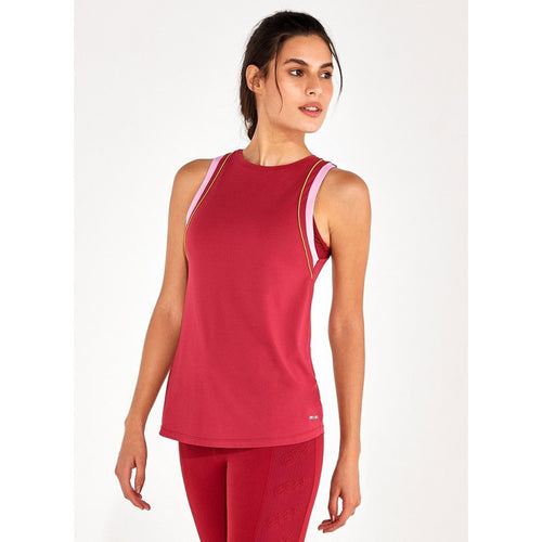 Model Front: Alto Giro Fitness Haut Regata Speed Soul Eco Recortes Frisos Vermelho Power