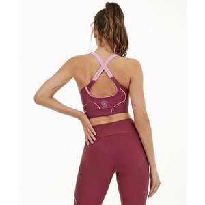 Model Back: Alto Giro Fitness Haut Top Dupla Face Confort E Estampado Motion