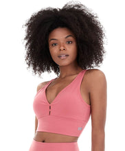 Carregar imagem no visualizador da galeria, Model Front: Alto Giro Fitness Haut Top Supplex Termo Coral Energy
