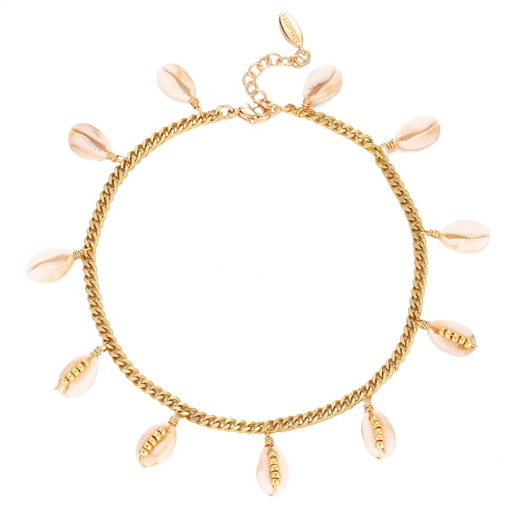 Ankle Bracelet Shalow Gold
