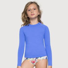 Carregar imagem no visualizador da galeria, Camiseta Kids Uvpro ML Azul Bic UPF50+
